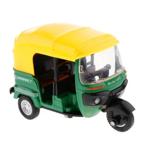 1:14 Alloy Diecast Indian Tricycle Model Electric Light Sound Pull Back Toys - Picture 1 of 12