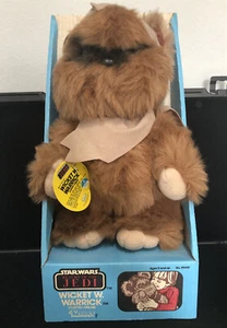 NEW Vintage Star Wars Return of the Jedi Wicket Warrick stuffed Ewok Kenner 1983 - Picture 1 of 10