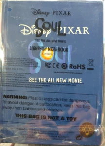 New Disney Pixar Soul Light Up Magic Lined Blue Notebook in original Packaging - Picture 1 of 5