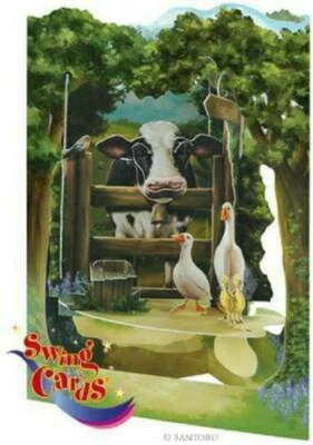 Santoro Interactive 3-D Swing Greeting Card, Countryside (SSC134) - Image 1 of 2