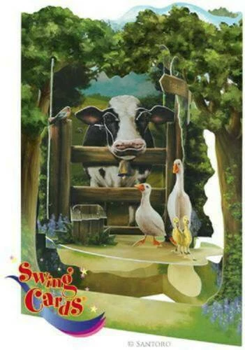 Santoro Interactive 3-D Swing Greeting Card, Countryside (SSC134) - Image 1 of 2