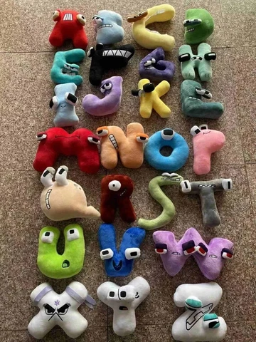 Alphabet Lore Plush Soft Toy Stuffed Animal Doll Toys Kids Figures Letter Gifts Cover