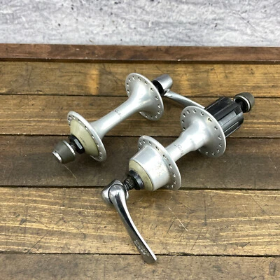 Vintage Shimano Sante Hub Set UNIGLIDE FH-5000 HB-5000 32 Hole 32H 126 mm Eroica - Image 1 of 4