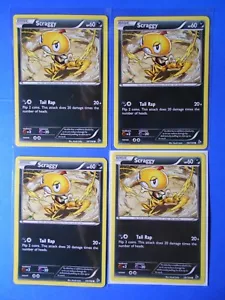 4x Scraggy 58/106 Pokemon card XY Flashfire common NM - Picture 1 of 1
