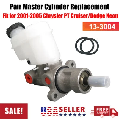 2 Brake Master Cylinder Fit for 2001-2005 Chrysler PT Cruiser/Dodge Neon 13-3004 - Image 1 of 4