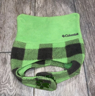 Columbia Winter Hat Green gray/brown Infant baby toddler One Size fleece - Image 1 of 4