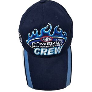 NHRA Powerade Drag Racing Series 2006 Blue Crew Hat Strap Back Adjustable New