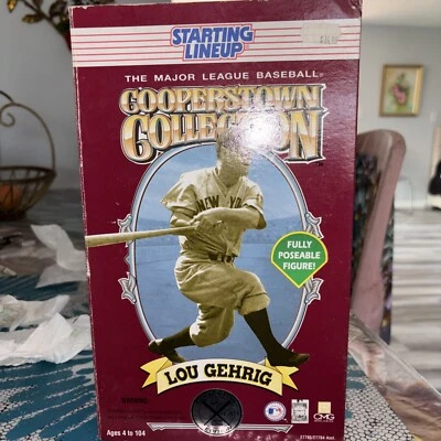 Starting Lineup 1996 Lou Gehrig  Cooperstown Collection 12" Fully Posable Figure - Image 1 of 4
