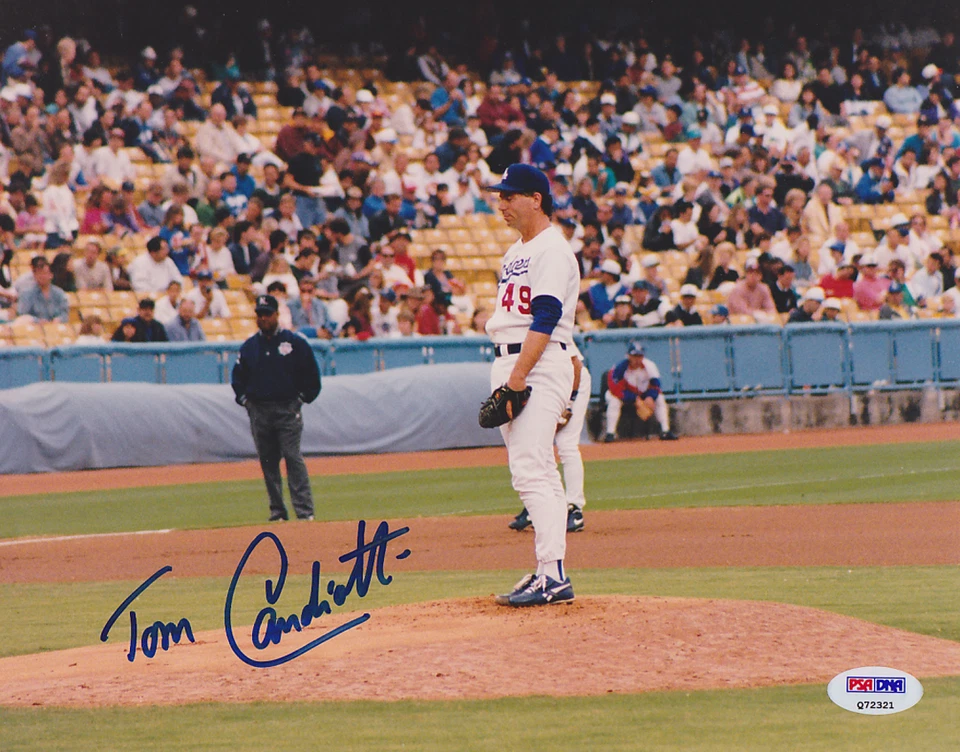 Tom Candiotti SIGNED 8x10 Photo Los Angeles Dodgers RARE PSA/DNA AUTOGRAPHED — 第 1/1 张图片