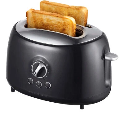 Brentwood Cool Touch 2-Slice Extra Wide Slot Retro Toaster in Black - Image 1 of 3