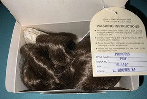 WEE 3 COLLECTION - E4 L. Brown - Princess - Size 10 - 11.5 - DOLL WIG ~ NIB - Picture 1 of 3