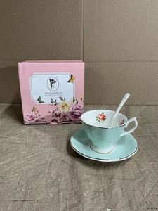 Anna 16:00 British Style Afternoon Tea Set TASSE & UNTERTASSE & LÖFFEL - Bild 1 von 8