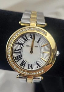 Beautiful Cerruti 1881 Unisex Monterotondo Watch Two-tone SS Band Crystal CRM167 - Picture 1 of 10