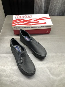 Vintage Dexter USA Walkmocs Black Harmony Cashmere Leather Women’s Sz 6 M - Picture 1 of 11