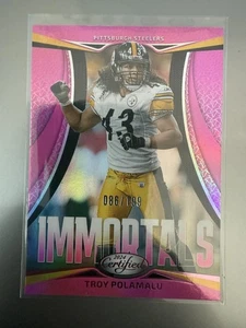 2024 Panini Immortals Pink Mirror Troy Polamalu 86/199 #19 - Picture 1 of 2