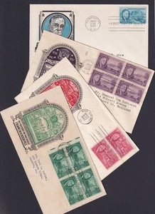 1945 Franklin D. Roosevelt Sc 930-933 FDCs L. W. Staehle cachet unllisted (K3 - Picture 1 of 1