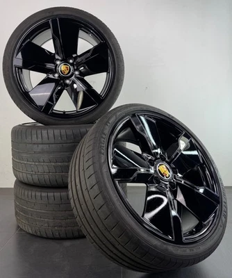 Porsche Taycan 21 Zoll Felgen 9J1073660P Sommerräder Sommerreifen original #C944 - Bild 1 von 4