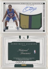 2016 National Treasures Collegiate Black /5 Demetrius Jackson Rookie Auto RC