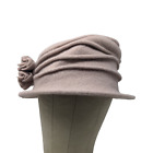Scala Collezione Women's Knit Stacked Hat Tan Size OS 100% Wool Bow