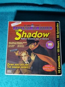 Cassette Legends of Radio The Shadow Radio's Greatest Man of Mystery 10 Tape Set - Picture 1 of 3