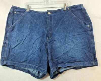 Shorts jeans feminino Venezia Cargo estilo azul cintura 26 - Imagem 1 de 4