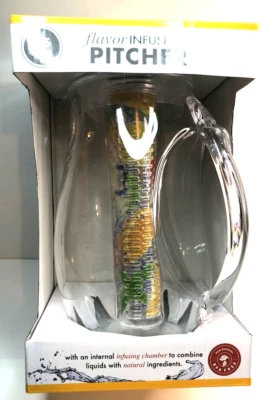Flavor Infusion Pitcher 2.5 Liter Acrylic BPA Free New in Original Packaging - Image 1 of 4