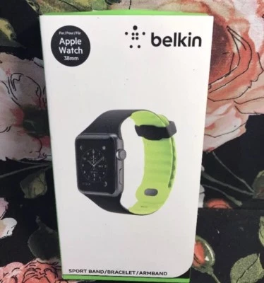 Pulsera deportiva Belkin para Apple Watch Series 1, 2 y 3, verde litrón, 38 mm Foto 1 de 4
