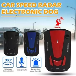 Car V7 16 Band 360 GPS Camera Laser Police Safe Anti Radar Detector Voice Alert - Picture 1 of 16