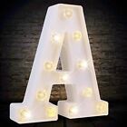 White LED Marquee Letter Lights, Diamond Bulb Marquee Light Up Letters for Ch...
