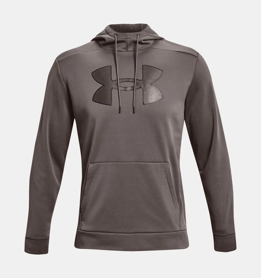 Sudadera con capucha polar Under Armour para hombre con logotipo grande ARCILLA pequeña Foto 1 de 3