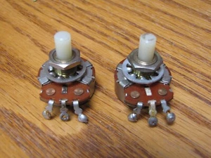 1967-68 Fender / CTS Potentiometer 250K Audio...Telecaster P Bass ...Match Pair - Picture 1 of 3