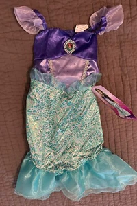NWT New Little Mermaid Ariel Disney Princess Costume Dress Up Girl 4-6X - Picture 1 of 2