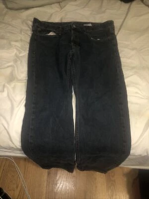Mens H&M Denim Jeans W32 Dark Blue Denim - Button Waste Straight Regular Waist - Image 1 of 4