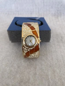 Vintage Avon Ladies Caramel Colored Cuff Watch NIB 2009 - Picture 1 of 10