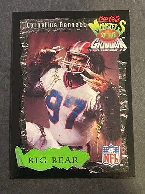 1994 Monsters Of The Gridiron #3/30 BIG BEAR! Cornelius Bennett free shipping 1R - Image 1 of 2
