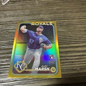 2024 Topps Series 1 Alec Marsh #163 Jumbo Box Gold Foil Kansas City Royals RC - Picture 1 of 1