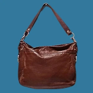 Vintage 90s Coach Hobo Shoulder Bag Brown Zoe Legacy Leather Logo Boho Chic - Picture 1 of 16