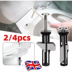 Heavy Duty Toilet Seat Fastener Bolt Kit Universal Toilet Seat Locking Bolt Kit - Picture 1 of 15