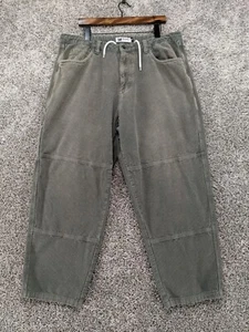 Pantalones de Skateboards Monet Para Hombre 34 Verde Sueltos Rectos Pana Sarga Y2K Patinador - Imagen 1 de 13