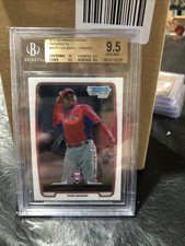 MAIKEL FRANCO 2012 Bowman Chrome Prospects #112 BGS GEM MINT 9.5 RC Phillies