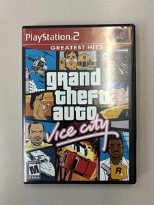 Grand Theft Auto Vice City Gr. Hits GTA, PlayStation 2 PS2, Complete CIB + Map - Bild 1 von 13