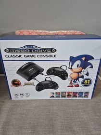 Atgames Sega Mega Drive Mini Classic Console Boxed 81 Games - Great Condition