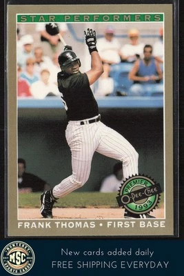 Frank Thomas 1993 O-Pee-Chee Premier Star Performers #1 Chicago White Sox - Image 1 of 2