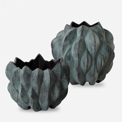Uttermost 18168 Verdant 9.5 X 8 inch Vases, Set of 2 - Image 1 of 4