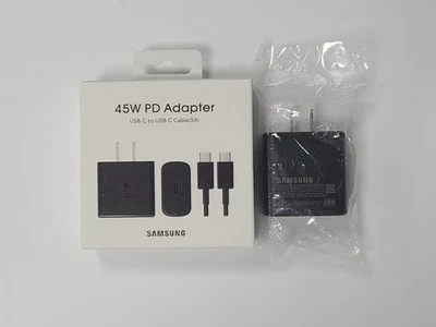 OEM Samsung 45W USB-C Super Fast Charging Wall Charger with Type-C Cable - Image 1 of 4
