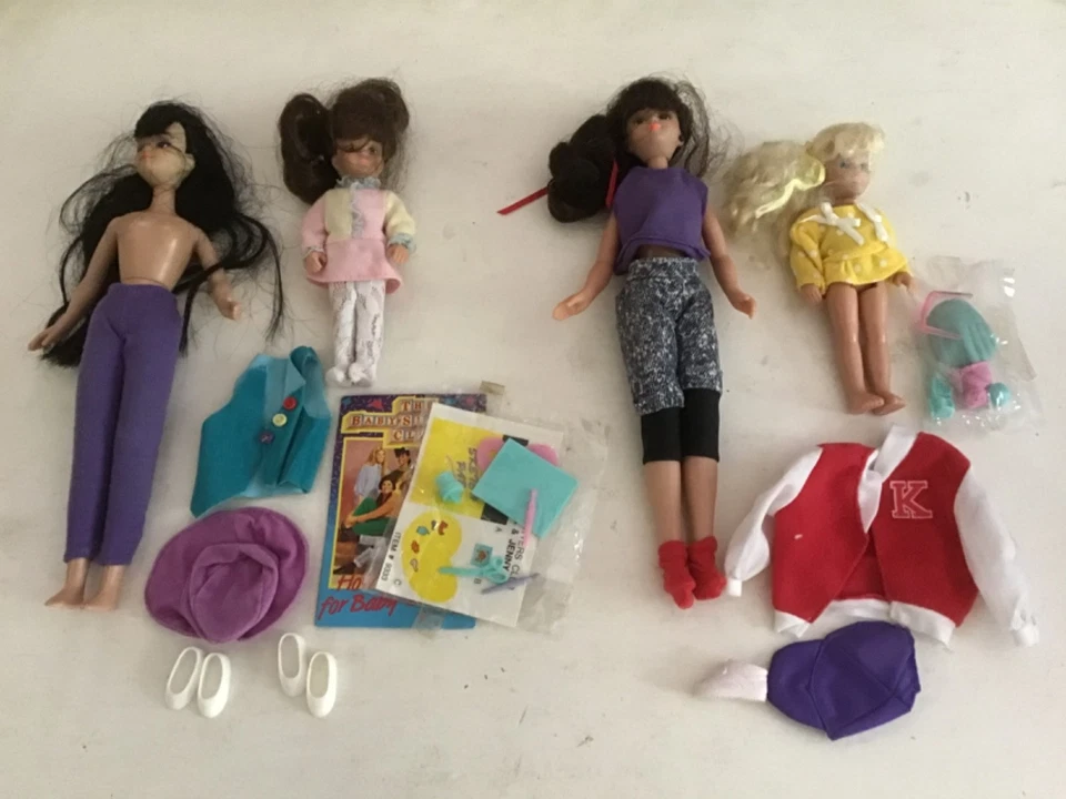 Muñecas de colección 1991 Remco Baby-Sitters Club Karen & Kristy, Claudia & Jenny Foto 1 de 1