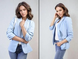 iKrush Blazer Jacke mit offenen Ärmeln vorne und Taschen vorne Blazer Regular - Bild 1 von 81