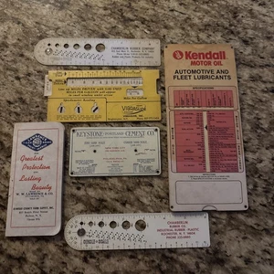Vintage Oil Gas Cement Paint Kendall  Measuring Charts Note Book Lube Scales - Picture 1 of 14