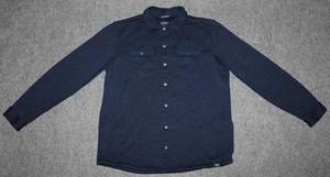 LL BEAN MEN'S SWEATER FLEECE JAC SHIRT 515613 Snap Front Blue sz XL Tall Shirt - Picture 1 of 5
