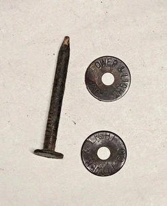 Vintage Power & Light Co. Nail w/ washers - Picture 1 of 3